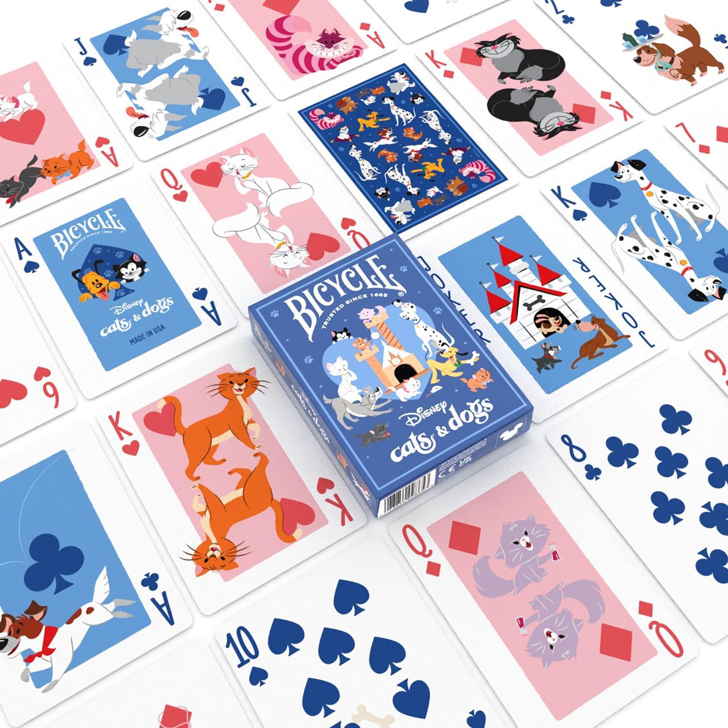 Bicycle® Disney Cats & Dogs Playing Cards