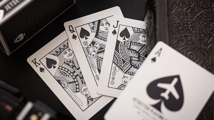 Lounge Edition unmarked (Tarmac Black) by Jetsetter Playing Cards