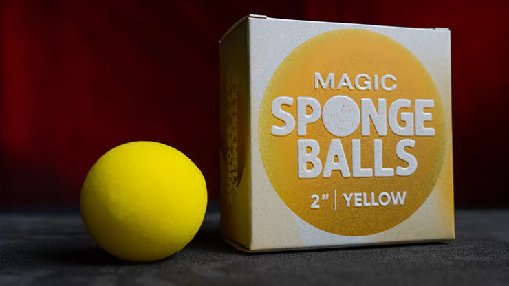 Magic Sponge Balls 4 Pack YELLOW 2" by Murphy's Magic