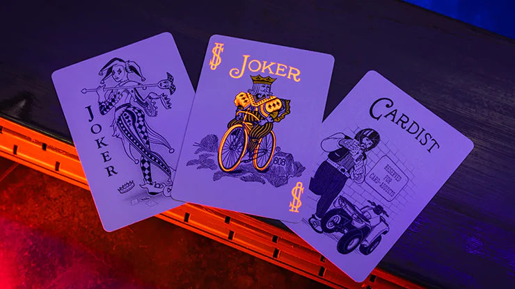 Jeu de Cartes à Jouer Bicycle Neon Solar-Orange Rider Back