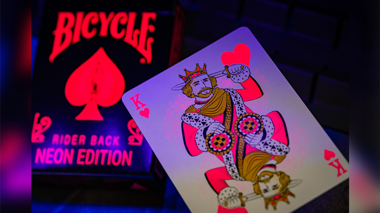 Bicycle® Star-Fire Pink Neon Playing Cards