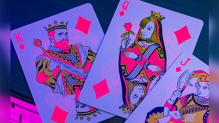 Bicycle® Star-Fire Pink Neon Playing Cards