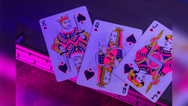 Bicycle® Star-Fire Pink Neon Playing Cards