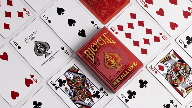 Bicycle® Metalluxe (Red) Playing Cards