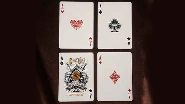 Kings Head (Green & Yellow) Playing Cards by Joker and the Thief