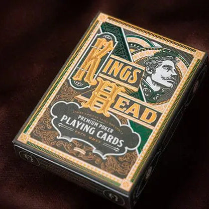 Jeu de cartes Kings Head (vert et jaune) par Joker and the Thief