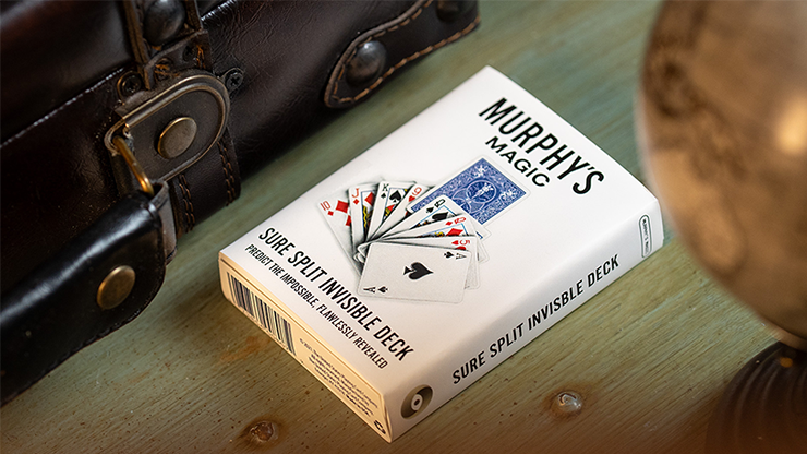 Sure Split Invisible Deck Bicycle (Blue) by Murphy's Magic