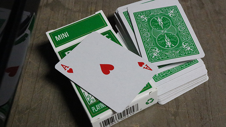 Mini Bicycle Cards (Green) Playing Cards