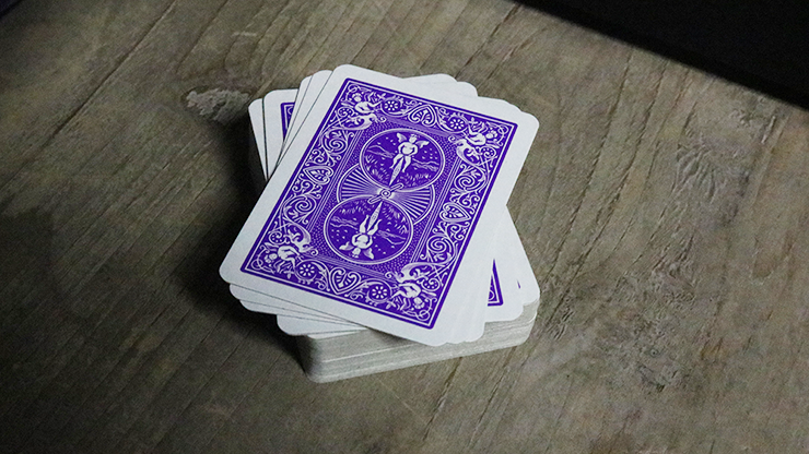 Mini cartes à jouer Bicycle (violettes)