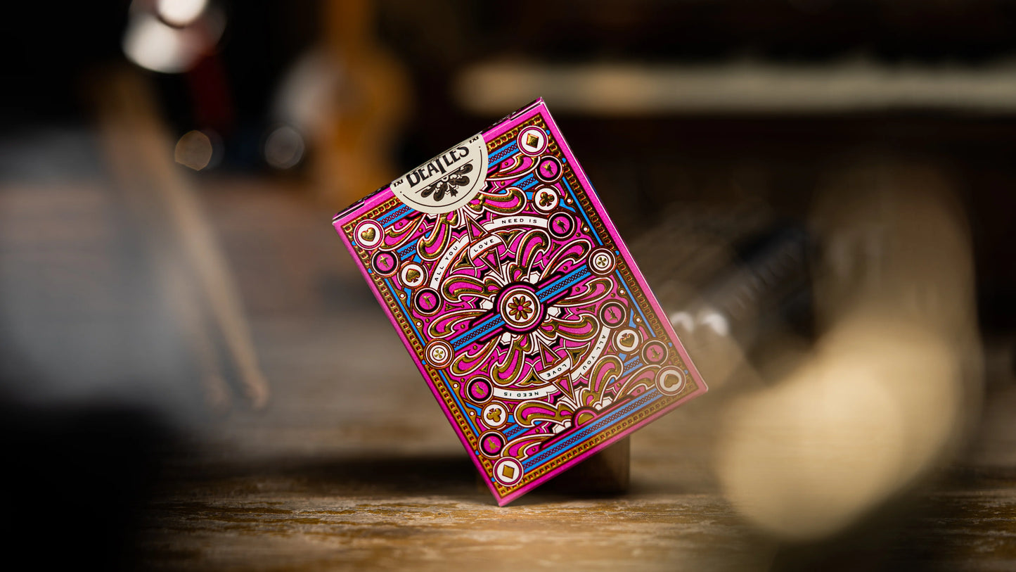 The Beatles (Pink) Playing Cards by Theory11