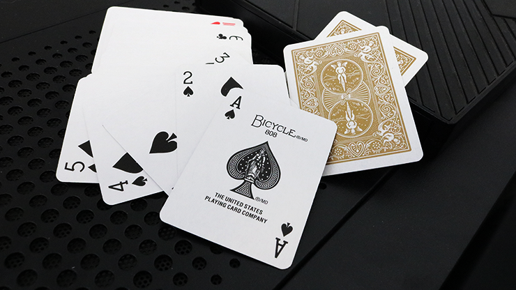 Mini Bicycle Cards (Gold) Playing Cards