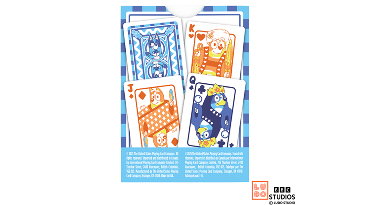 Cartes à jouer Bicycle Bluey par US Playing Cards
