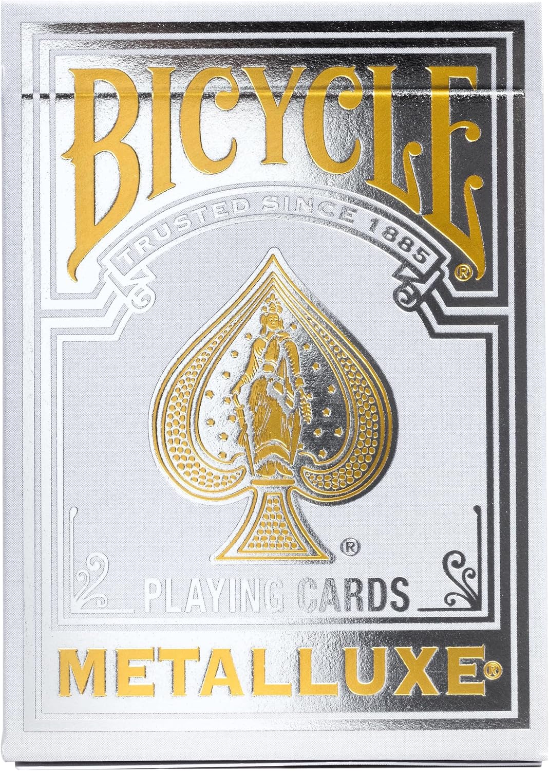 Bicycle® Metalluxe (Silver) Playing Cards