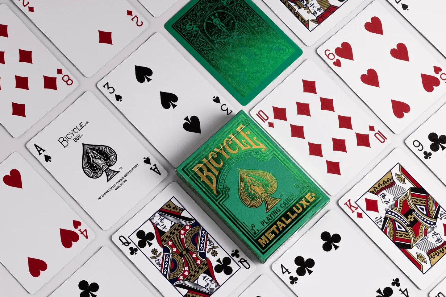 Bicycle® Metalluxe (Green) Playing Cards
