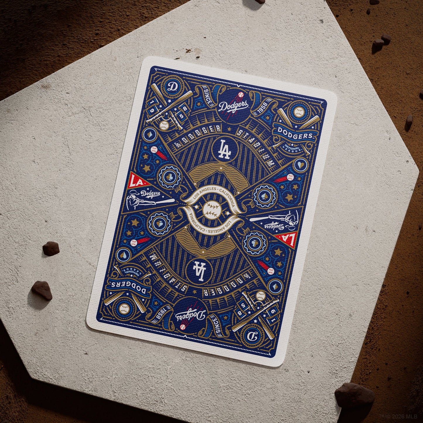 Cartes à jouer des Dodgers par Theory11