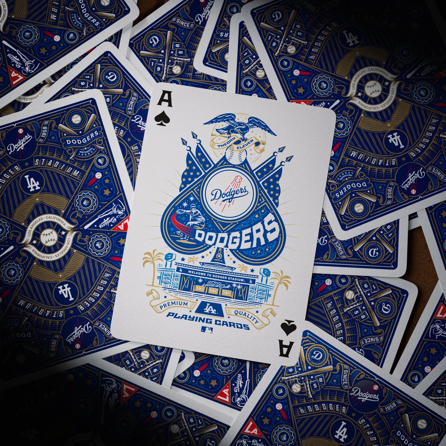 Cartes à jouer des Dodgers par Theory11