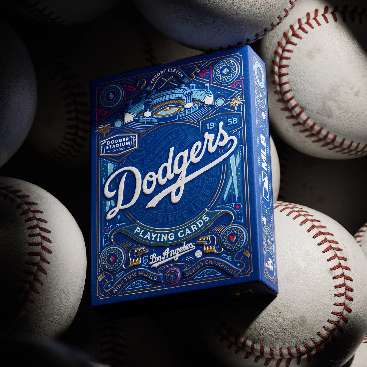 Cartes à jouer des Dodgers par Theory11
