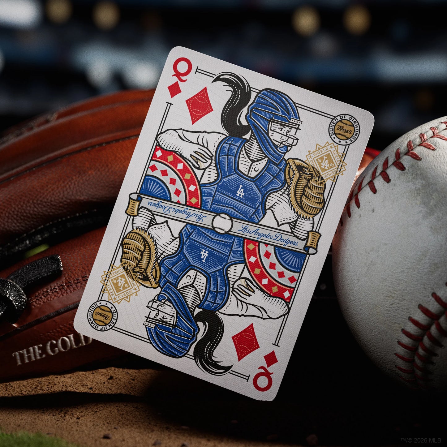 Cartes à jouer des Dodgers par Theory11