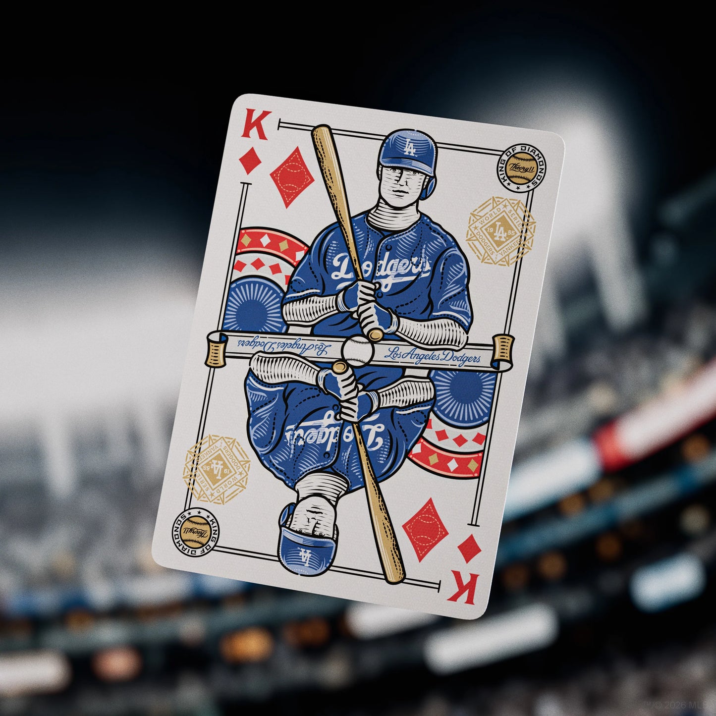 Cartes à jouer des Dodgers par Theory11