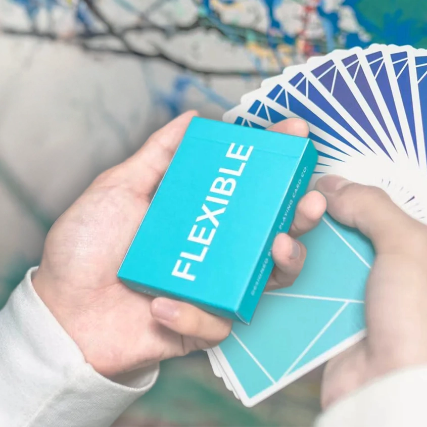 Flexible Blue Gradient Playing Cards by TCC