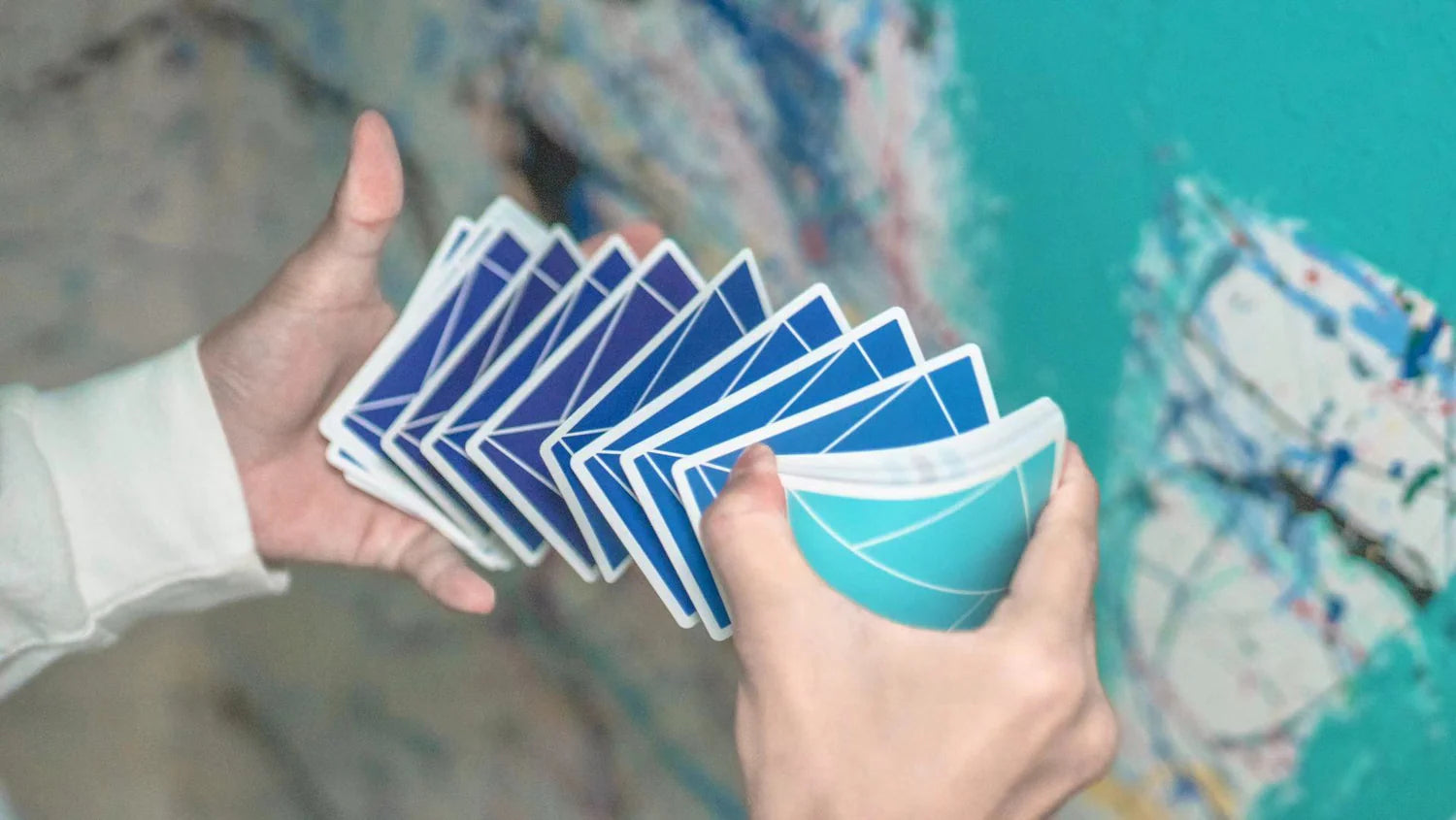 Flexible Blue Gradient Playing Cards by TCC