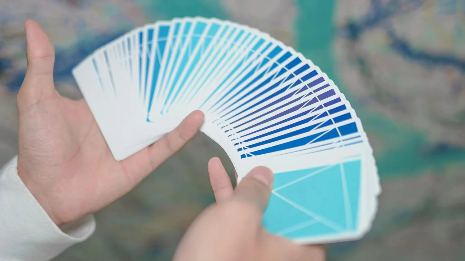 Flexible Blue Gradient Playing Cards by TCC