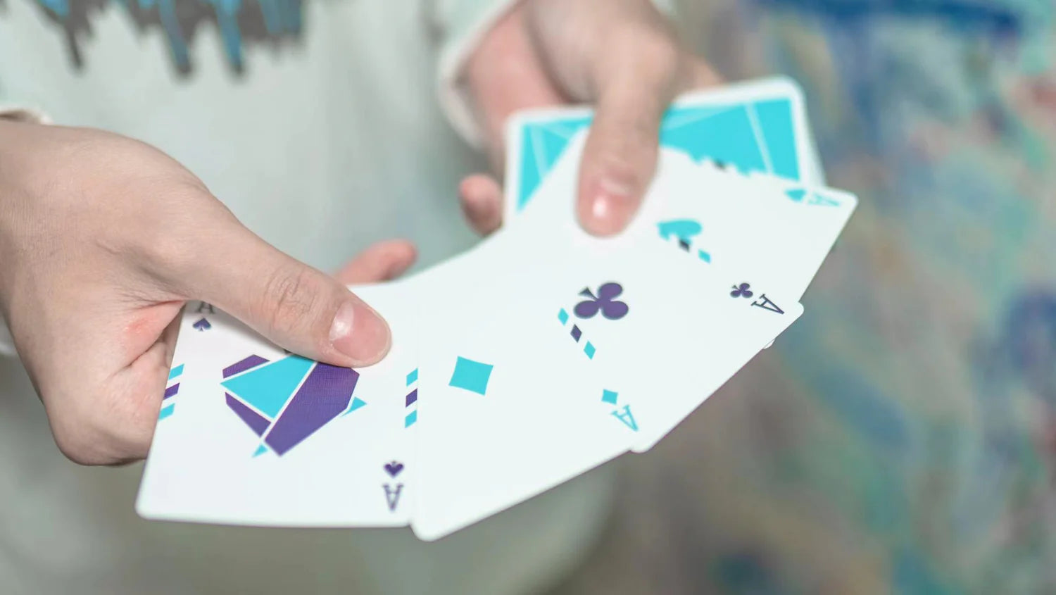 Flexible Blue Gradient Playing Cards by TCC