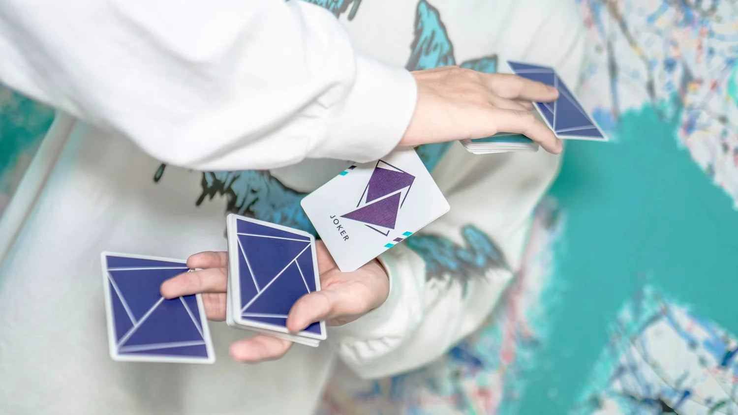 Flexible Blue Gradient Playing Cards by TCC