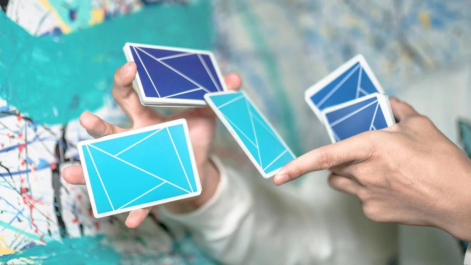 Flexible Blue Gradient Playing Cards by TCC