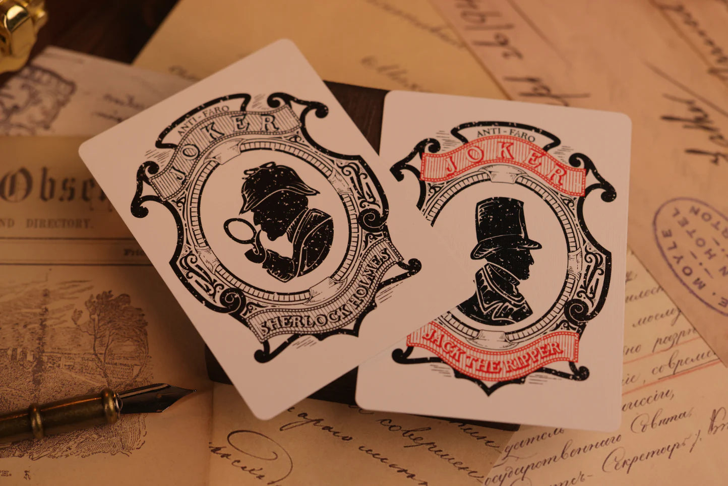 Jack the Ripper & Sherlock Holmes Playing Cards (Skewer Edition)