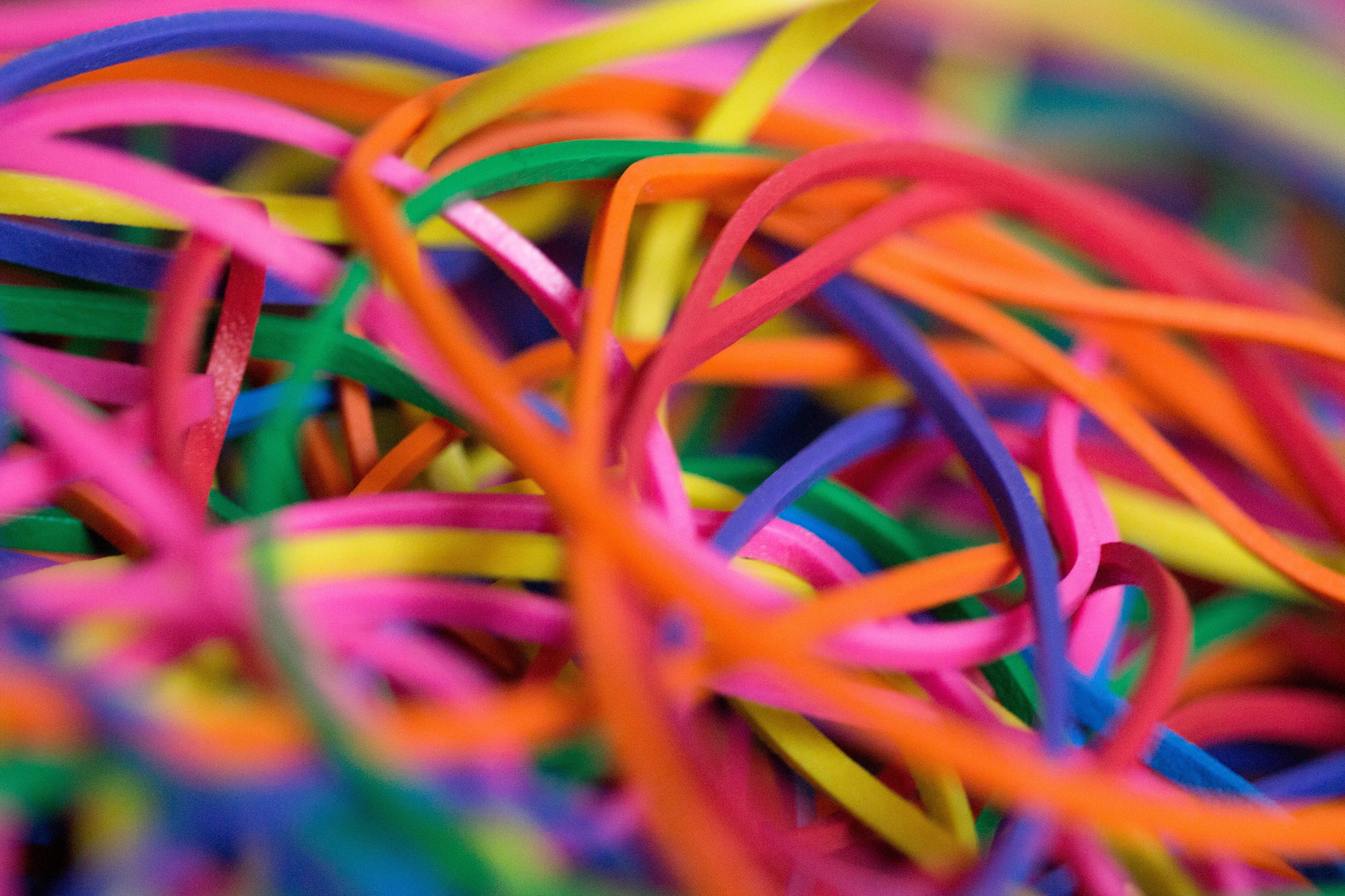 Rainbow Rubber Bands By Joe Rindfleisch's