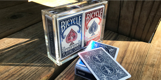 Bicycle® Rider Back Mini Édition Limitée (Lot de 2 avec boîtiers brillants dans un étui Carat)