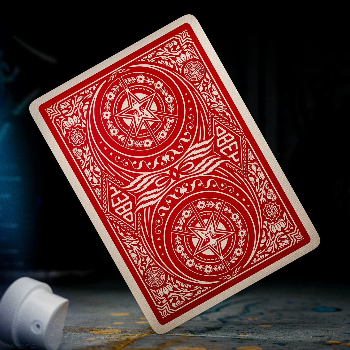 Obey Red Edition Playing Cards by theory11