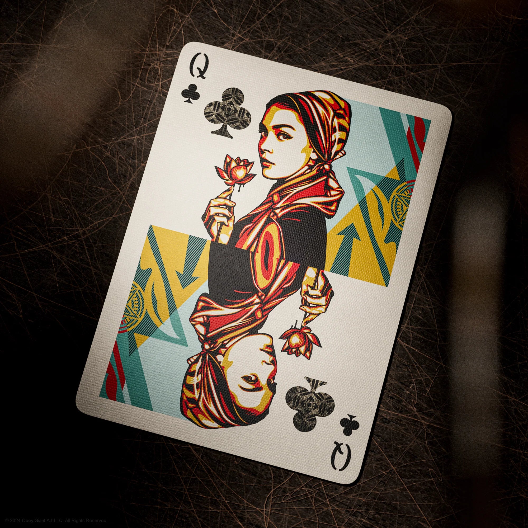Obey Red Edition Playing Cards by theory11
