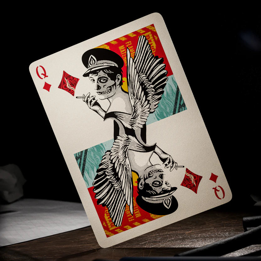Obey Red Edition Playing Cards by theory11