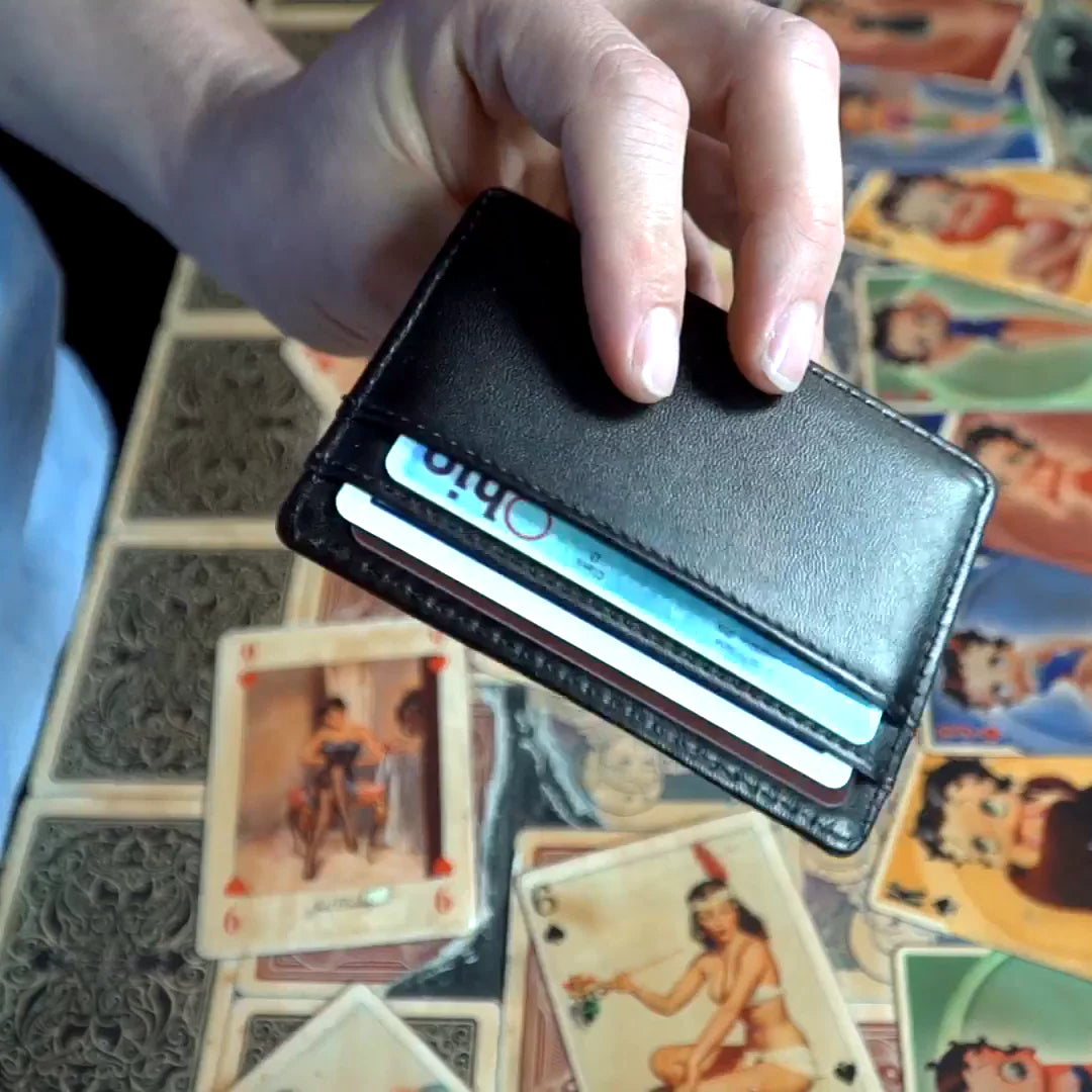 Razor Wallet (Black) by Dee Christopher