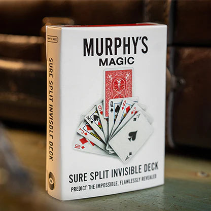 Sure Split Invisible Deck Bicycle (Red) by Murphy's Magic