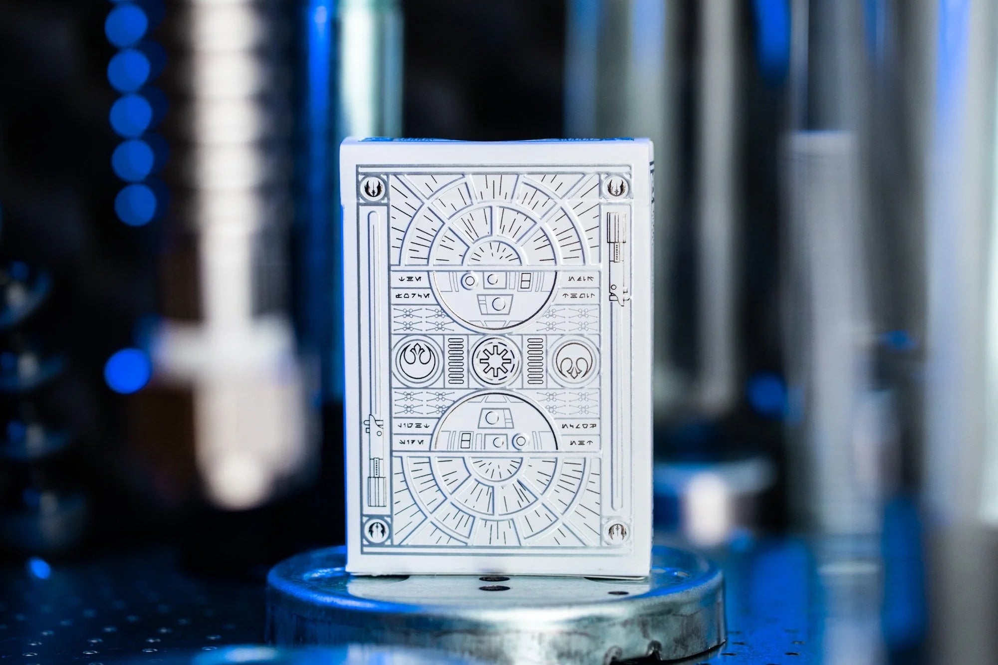 Star Wars Light Side Silver Edition Playing Cards (White) by theory11