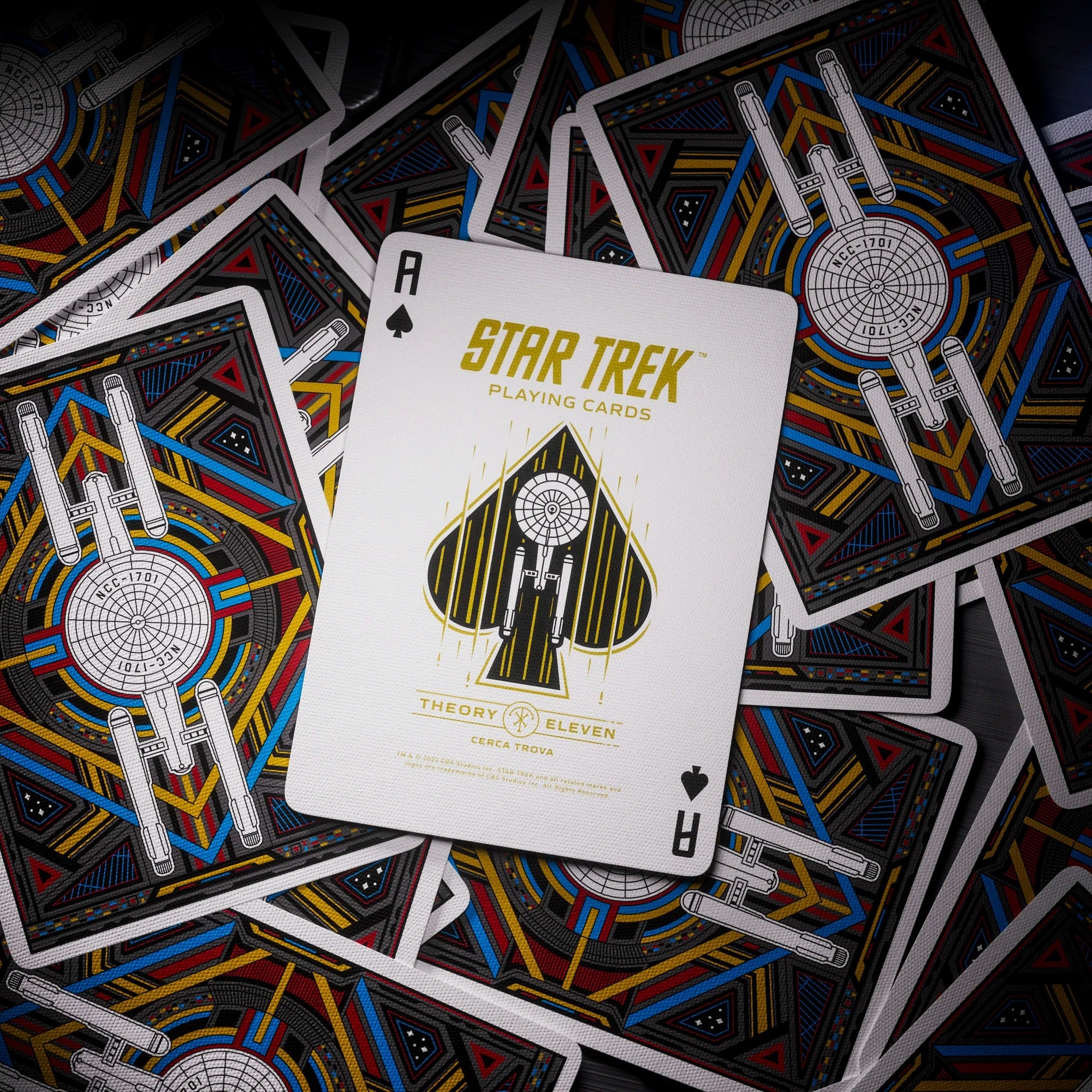 Star Trek Light Edition (White) Playing Cards by Theory 11