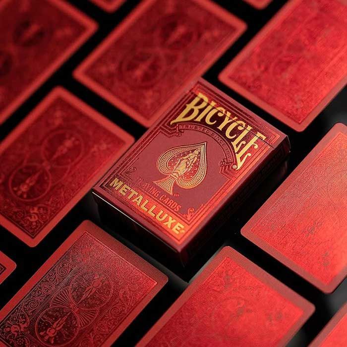 Bicycle® Metalluxe (Red) Playing Cards