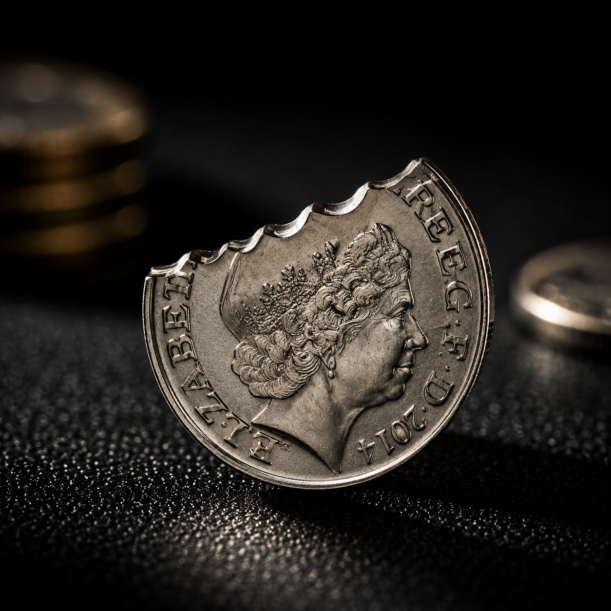 Bitten & Restored 10p Coin By The Sleight Co