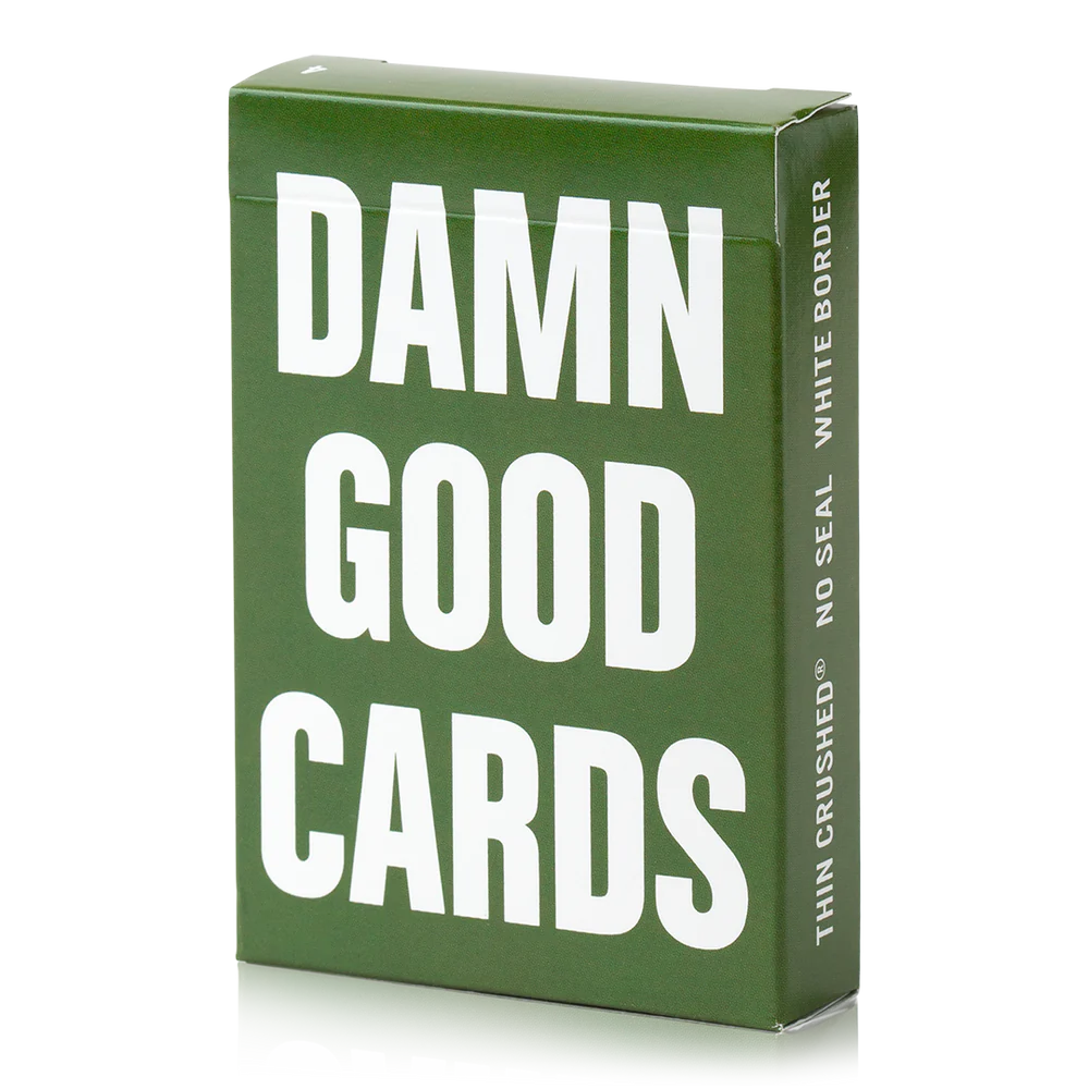 Damn Good Cards, No. 4 (Green) Playing Cards
