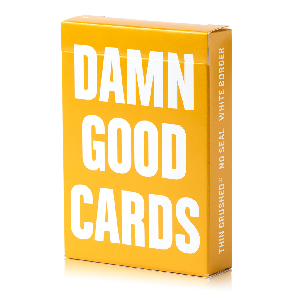 Damn Good Cards, No. 6 (Yellow) Playing Cards
