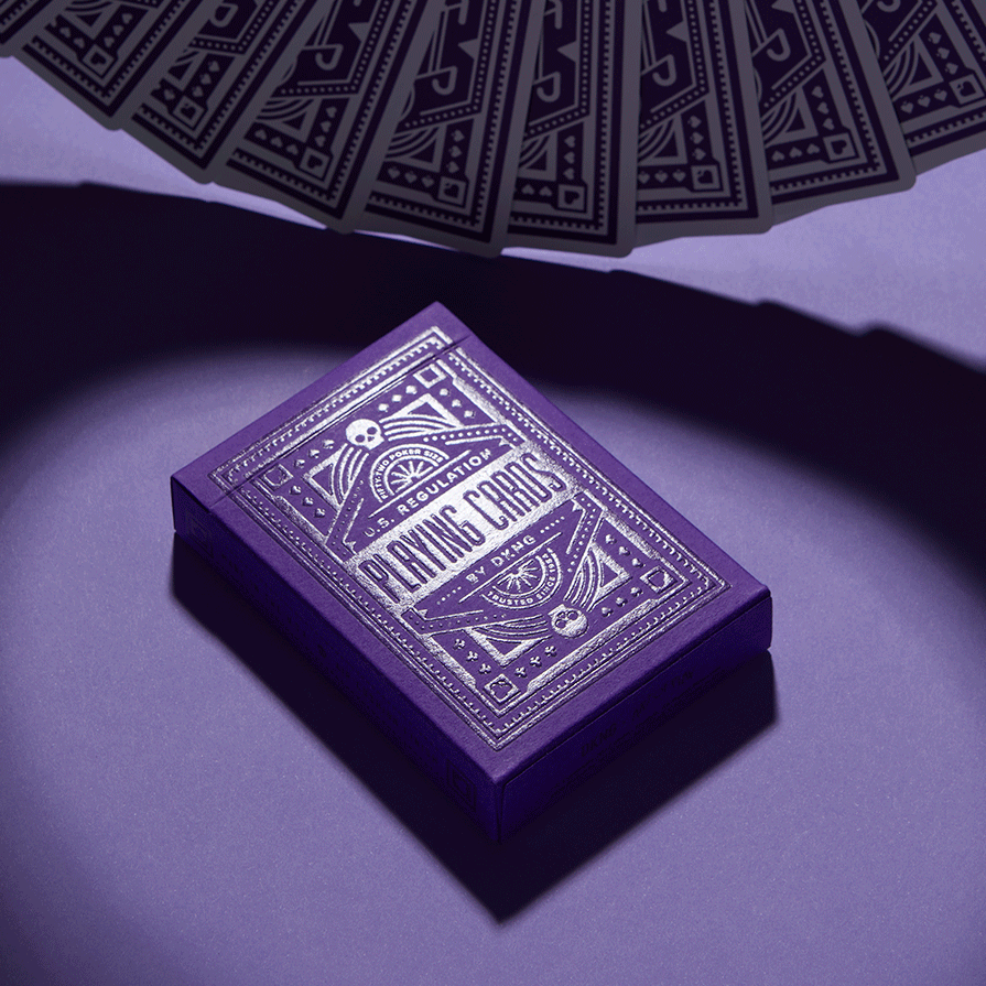 DKNG 'Purple Wheels' Playing cards