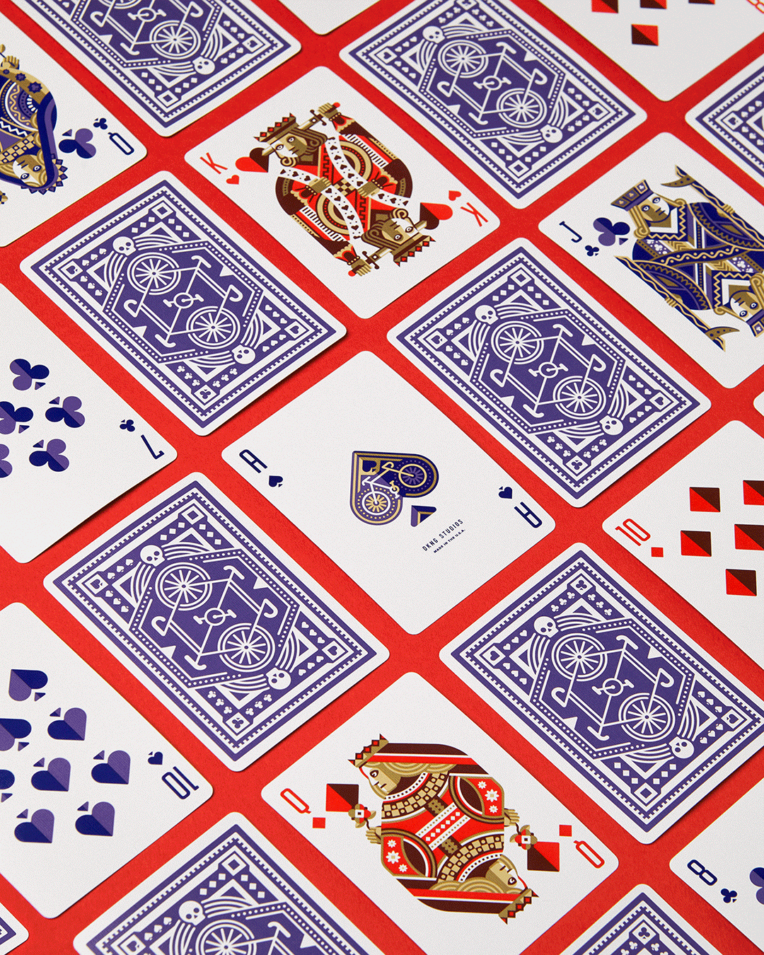 DKNG 'Purple Wheels' Playing cards