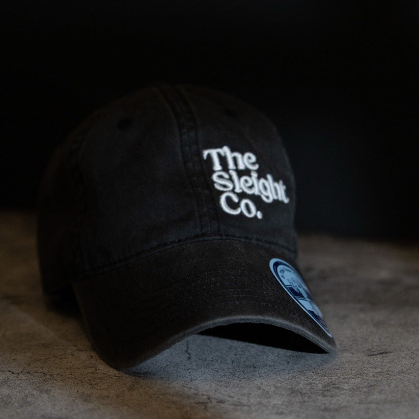 Casquette de baseball noire délavée The Sleight Co