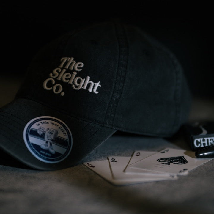 Casquette de baseball noire délavée The Sleight Co
