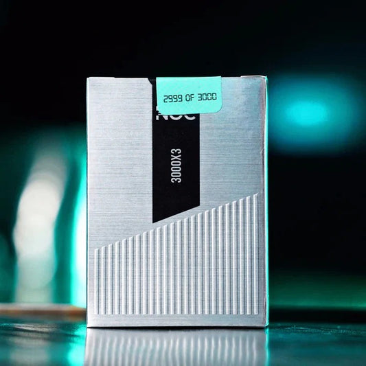 NOC3000X3 : Silver/Teal (Species X) Limited Edition Playing Cards By NOC