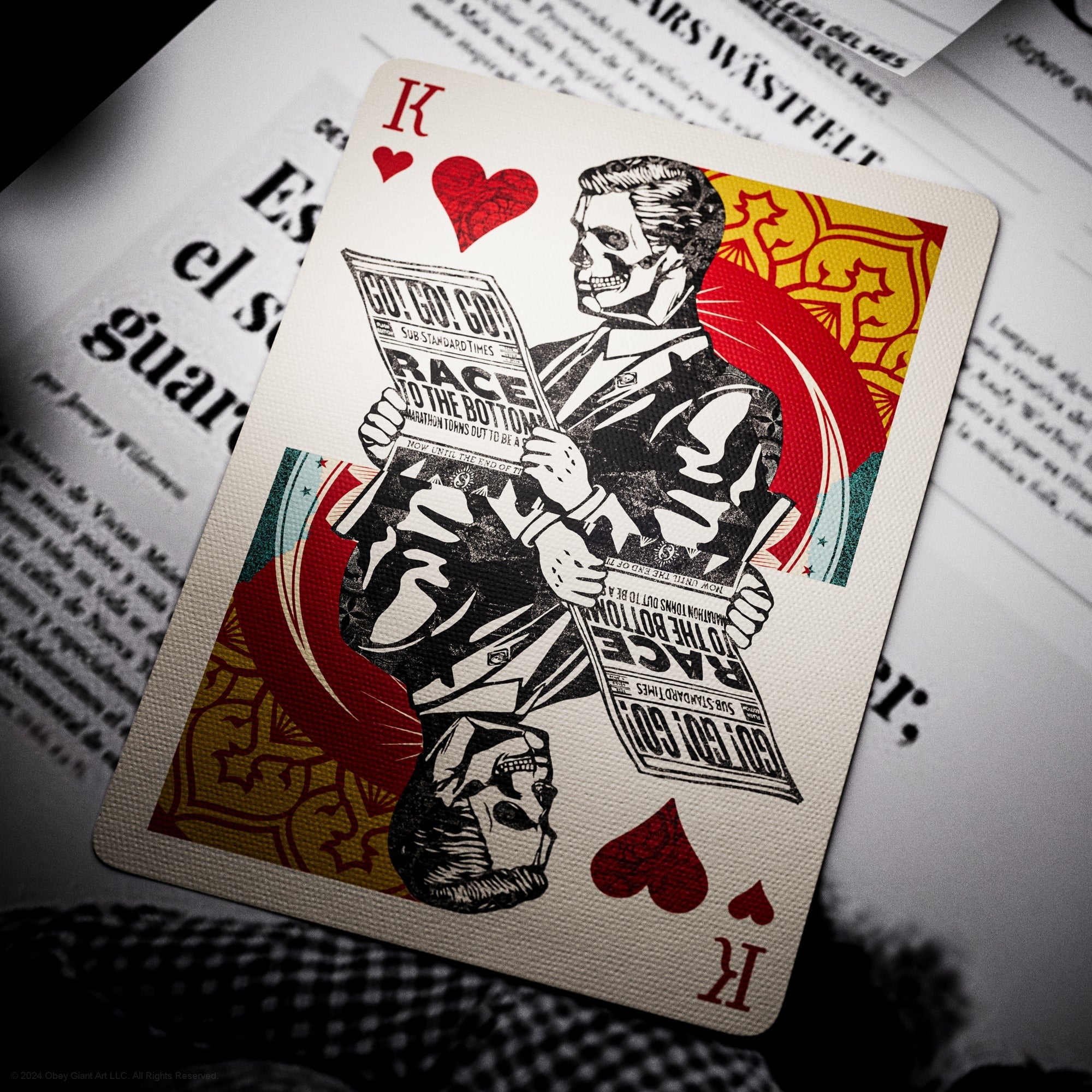 Obey (Gold) Playing Cards By Theory 11