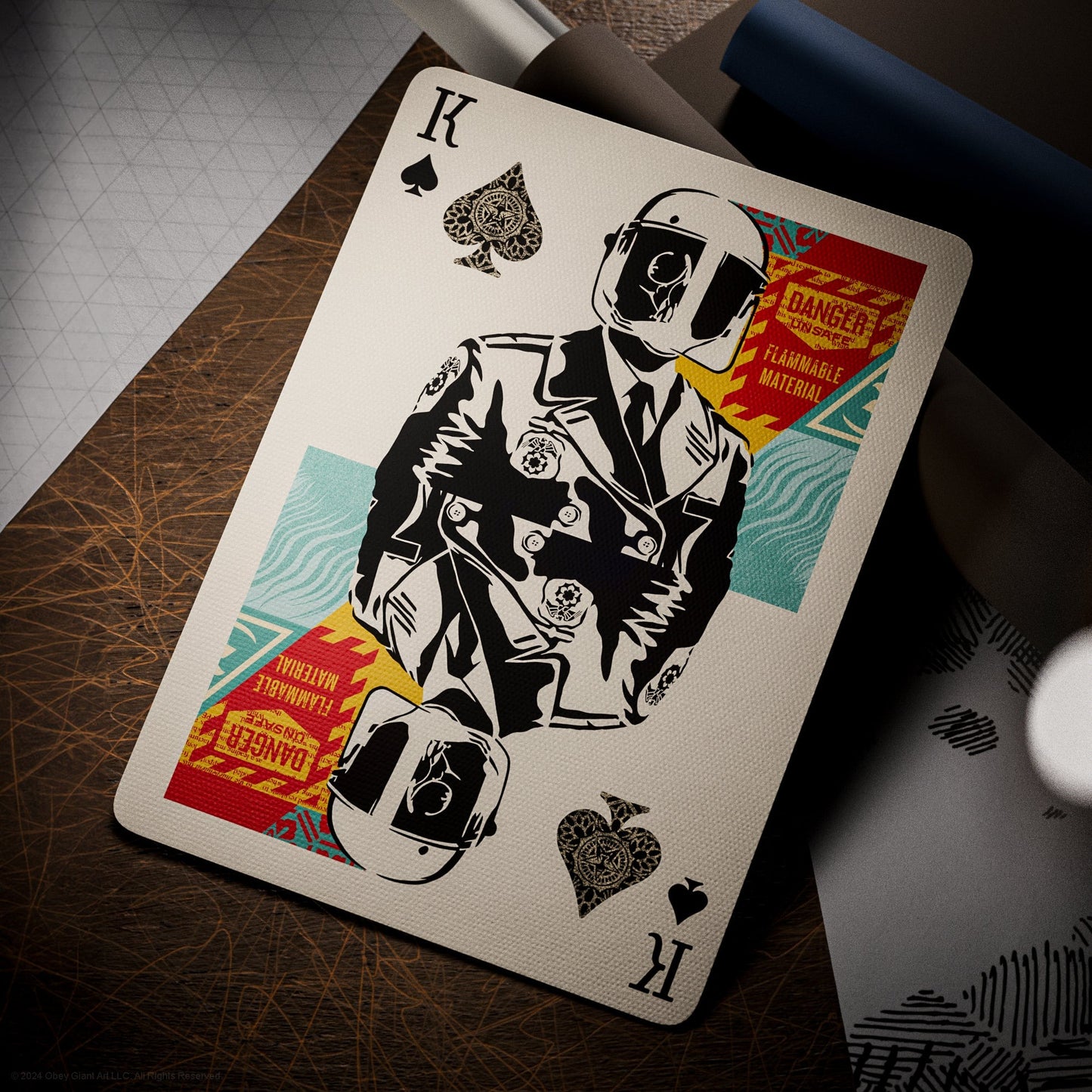 Obey (Gold) Playing Cards By Theory 11